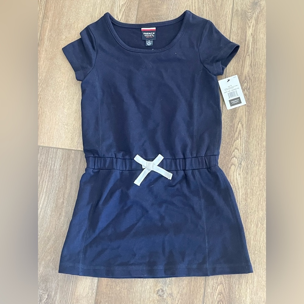 FRENCH TOAST Girls Jersey Knit Dress - Navy, Size 6, NWT
